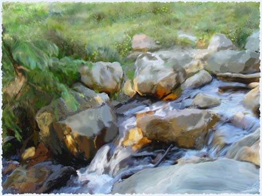 The "Mountain Stream" piece from the "2003" collection